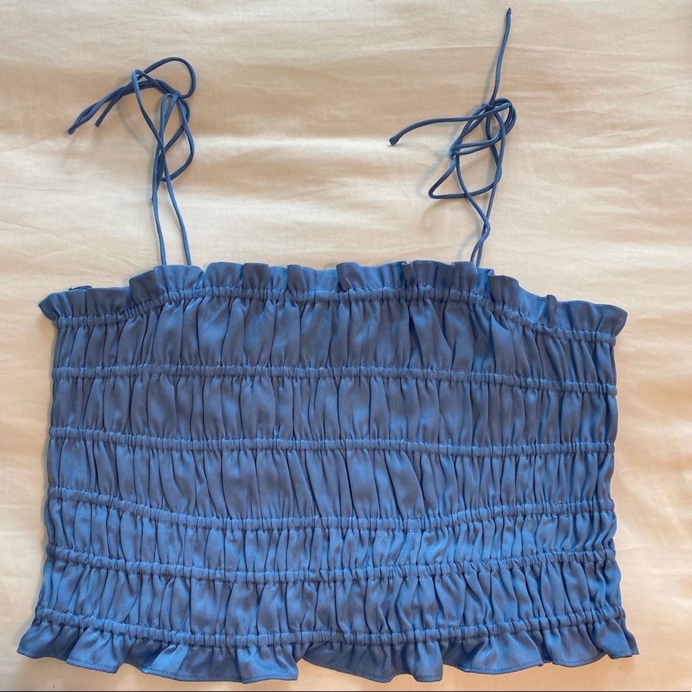 NWT H&M Periwinkle Smock Top - L